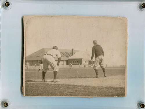 Varsity Base Ball Practice in the 90's at Unidentified Field